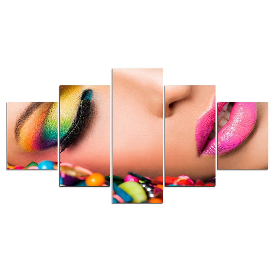 Beauty Makeup Pictures - No Framed 5 Pieces Manicure Beauty
