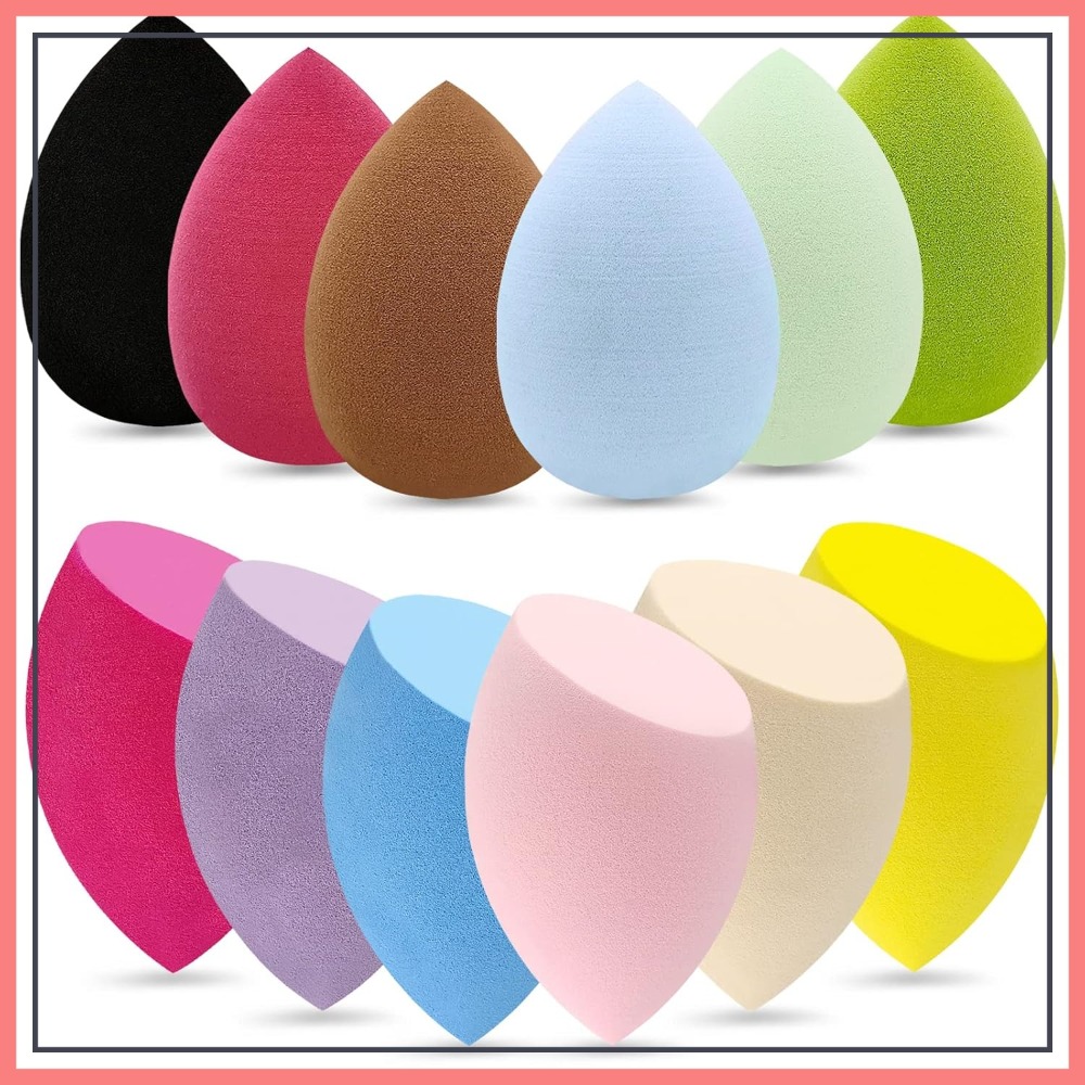 Beauty Makeup Face - 12Pcs Professional Makeup Sponge Set, Latex