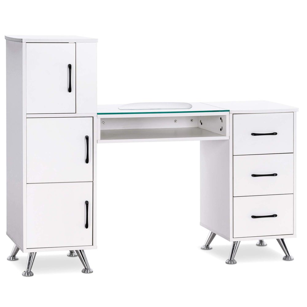 Beauty Makeup Table - Manicure Table, Nail Makeup Desk with
