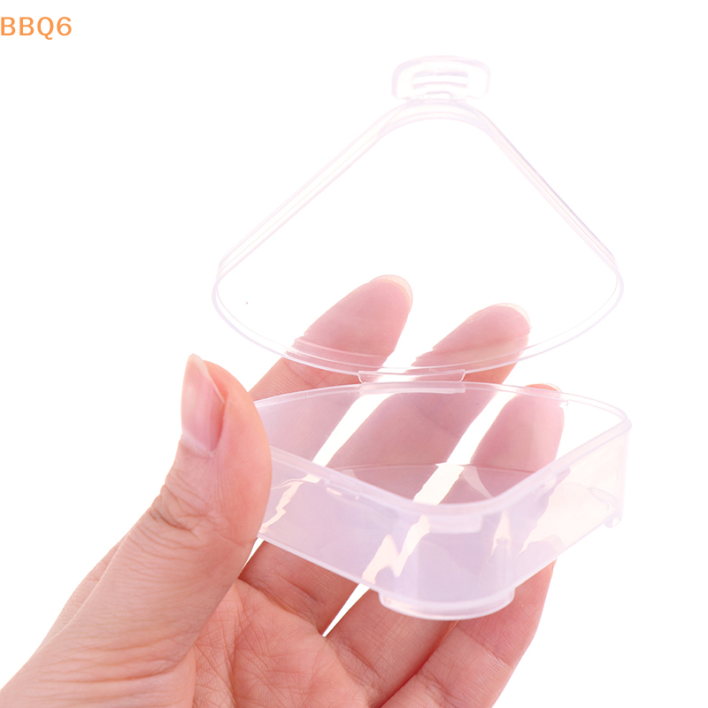 Cosmetic Sponge - *1Pcs Portable Triangle Sponge Transparent Cosmetic