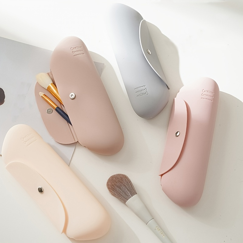 Beauty Makeup Face - Silicone Travel Makeup Brush Holder, Anti-fall