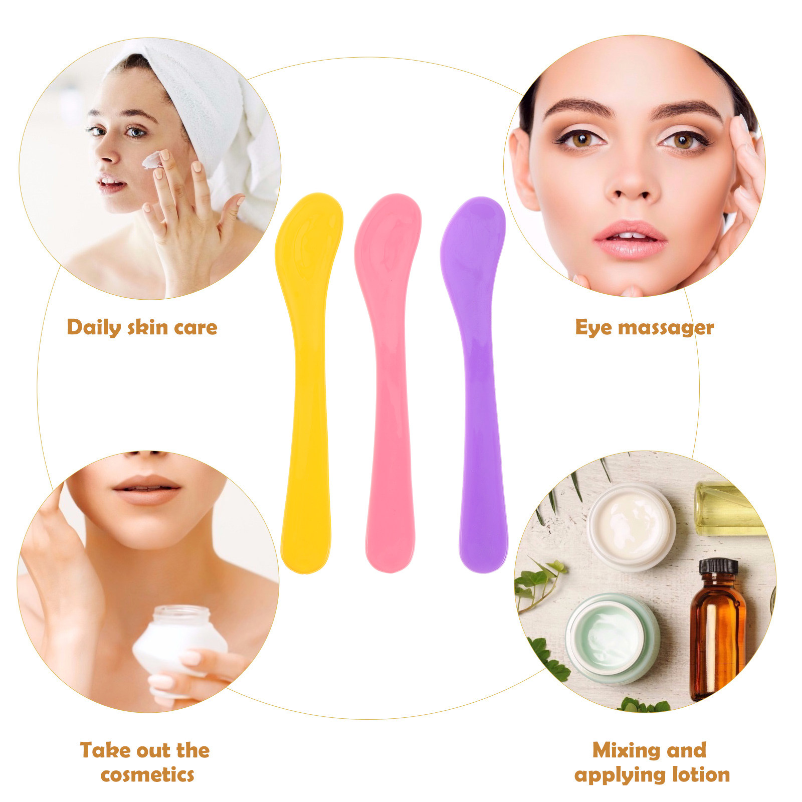 Beauty Makeup Face - 10Pcs Makeup Spatula Plastic Facial Mask