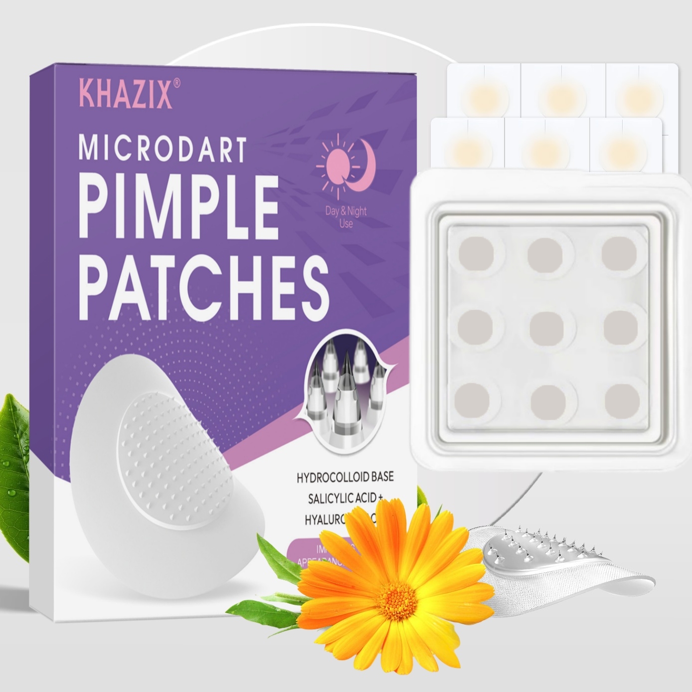 Pressed Powder Foundation - Microneedle acne patch, used to cover