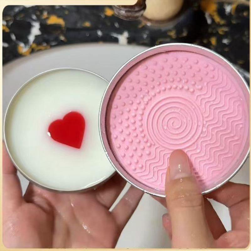 SU Cute Heart Shaped Makeup Br - Cosmetic Sponge ulasan dan harga