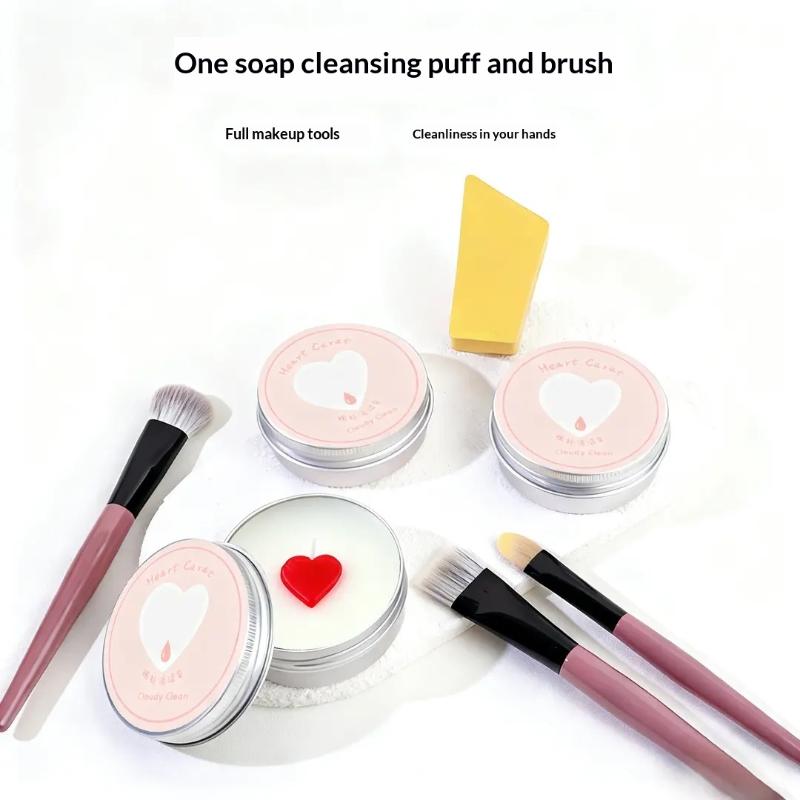 SU Cute Heart Shaped Makeup Br - Cosmetic Sponge ulasan dan harga