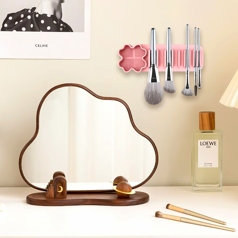 21.66×7.1cm Pink Silicone Make - Beauty Makeup Table ulasan dan harga