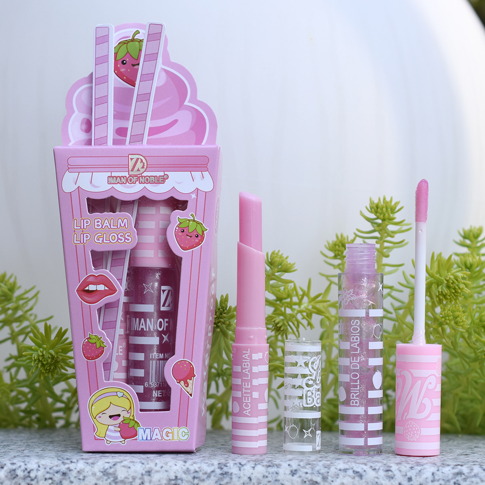 Cute Ice Cream Shiny Lip Gloss - J Beauty Makeup ulasan dan harga