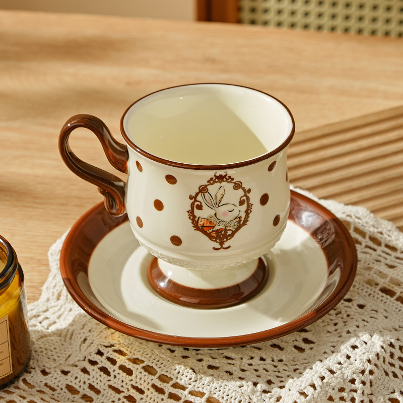 Ceramic Coffee Cup French Cute - Beauty Makeup Edit ulasan dan harga