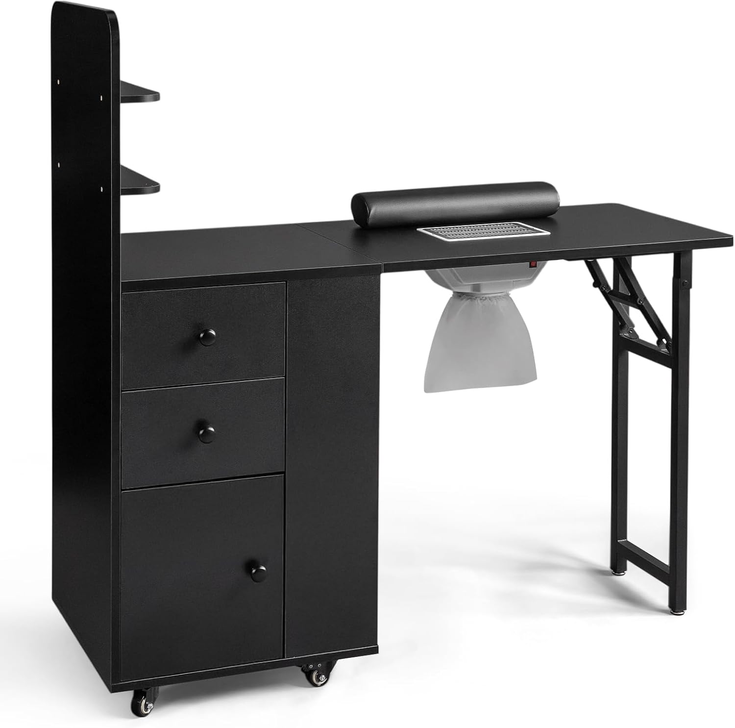 Nail Desk Station Folding Tabl - Beauty Makeup Table ulasan dan harga