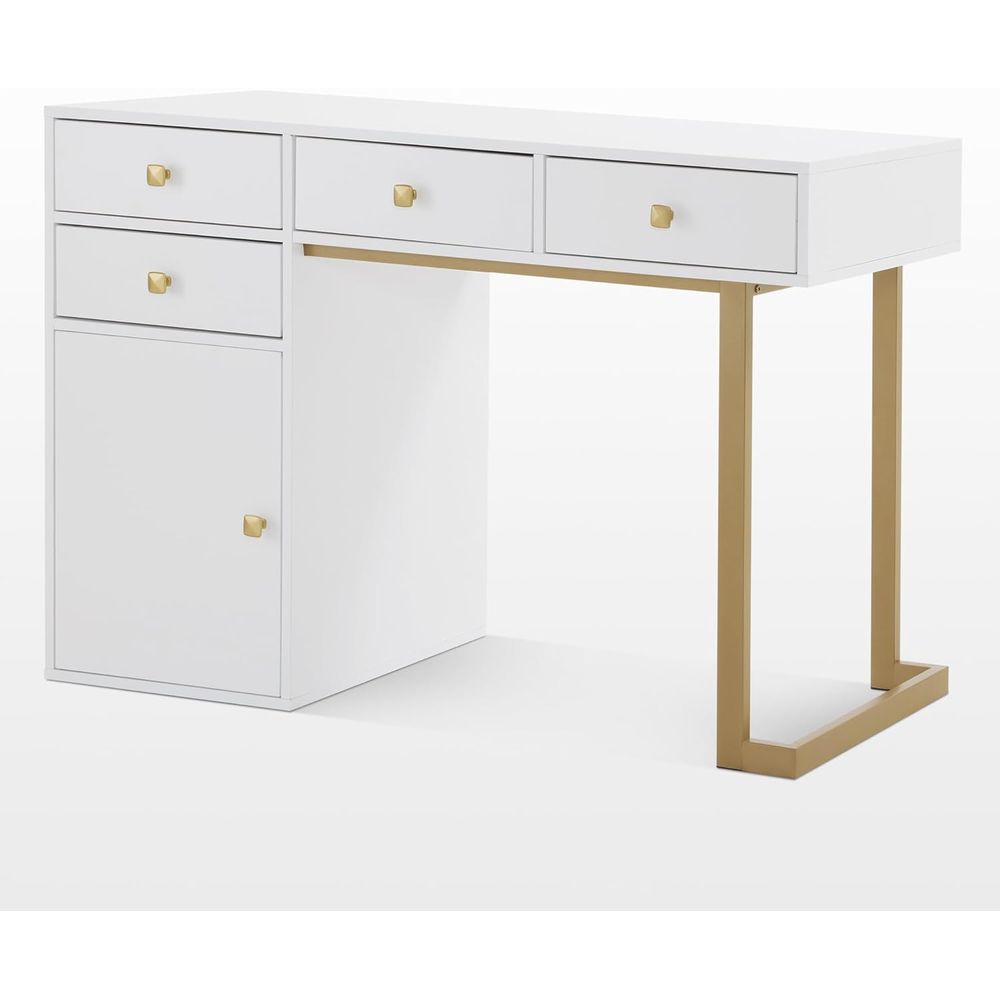 Manicure Table with Storage, N - Beauty Makeup Table ulasan dan harga