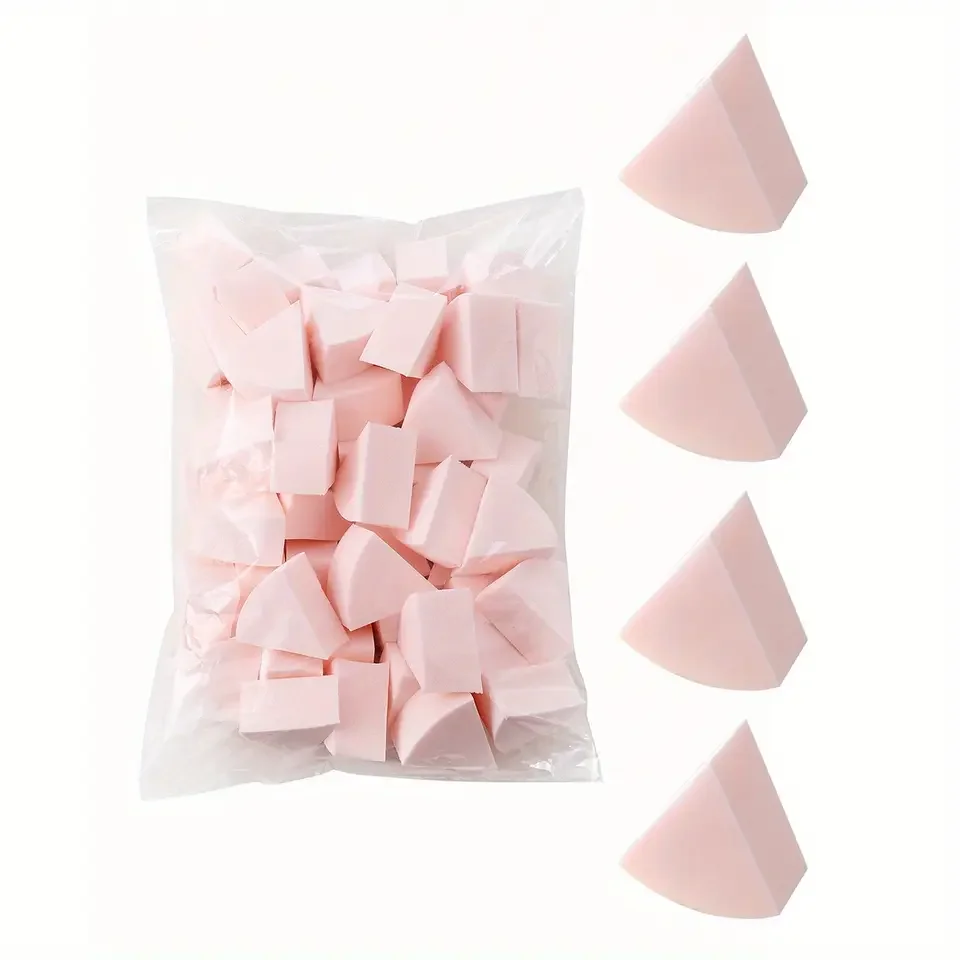 50pcs Triangle Makeup Blender  - Beauty Makeup Face ulasan dan harga