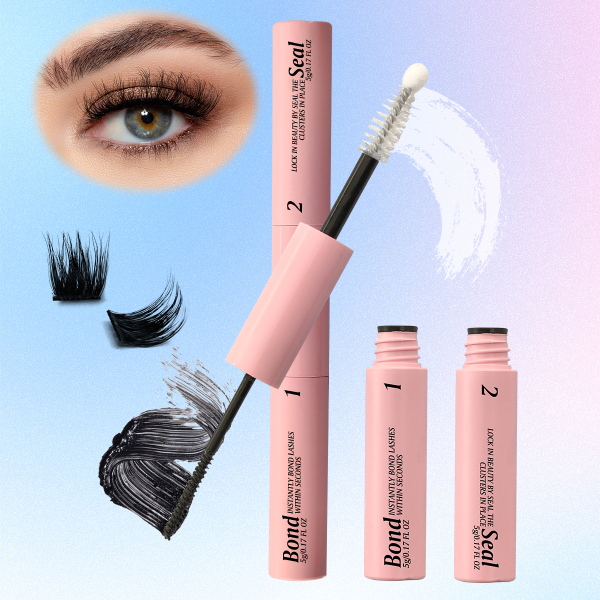 Eyelash Bond and Seal for DIY  - Waterproof Mascara Wand ulasan dan harga