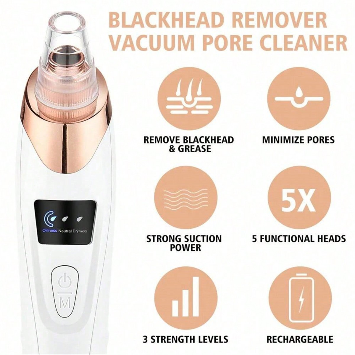 2026 Facial Pore Cleaner, 5 Su - Pore Vacuum ulasan dan harga