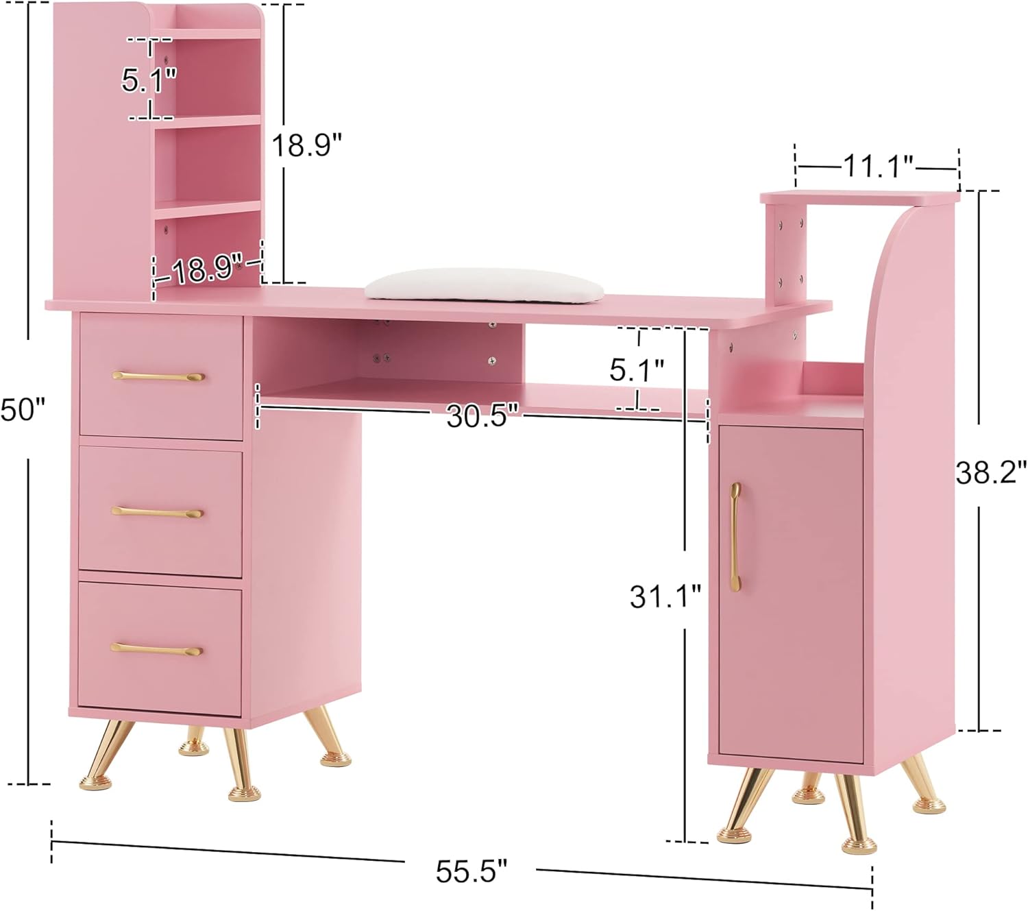 Manicure Table Makeup Dressing - Beauty Makeup Table ulasan dan harga
