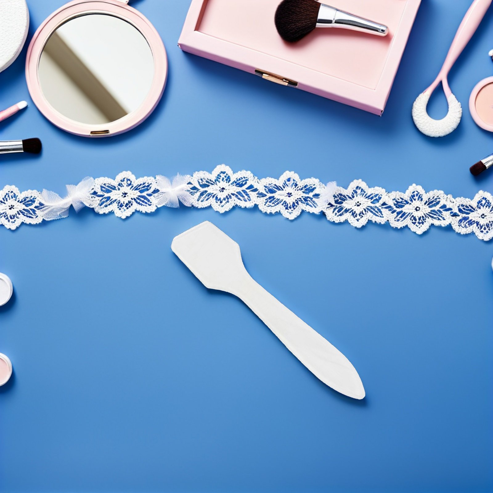 50Pcs Face Mask Scoop Spatula  - Beauty Makeup Face ulasan dan harga