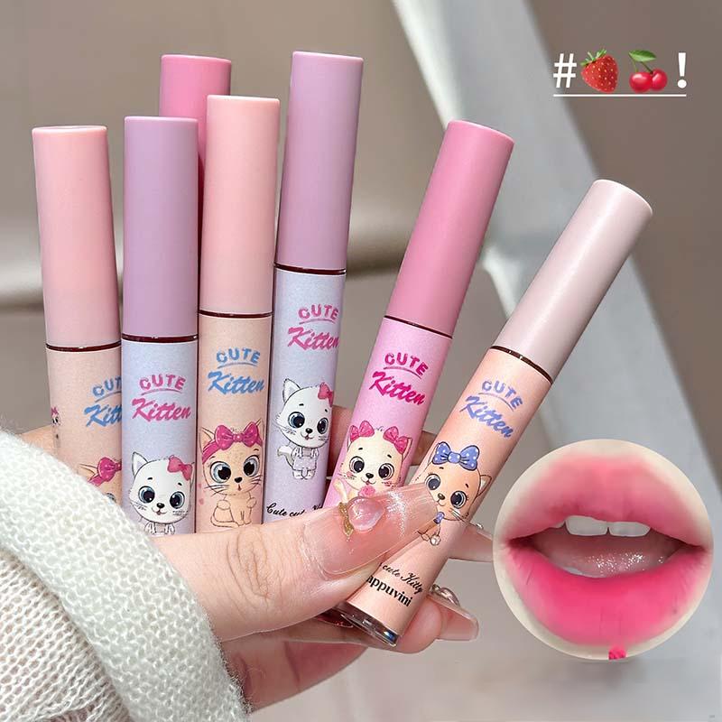 4-Pack Pink Cat Mist Lip Mud S - J Beauty Makeup ulasan dan harga
