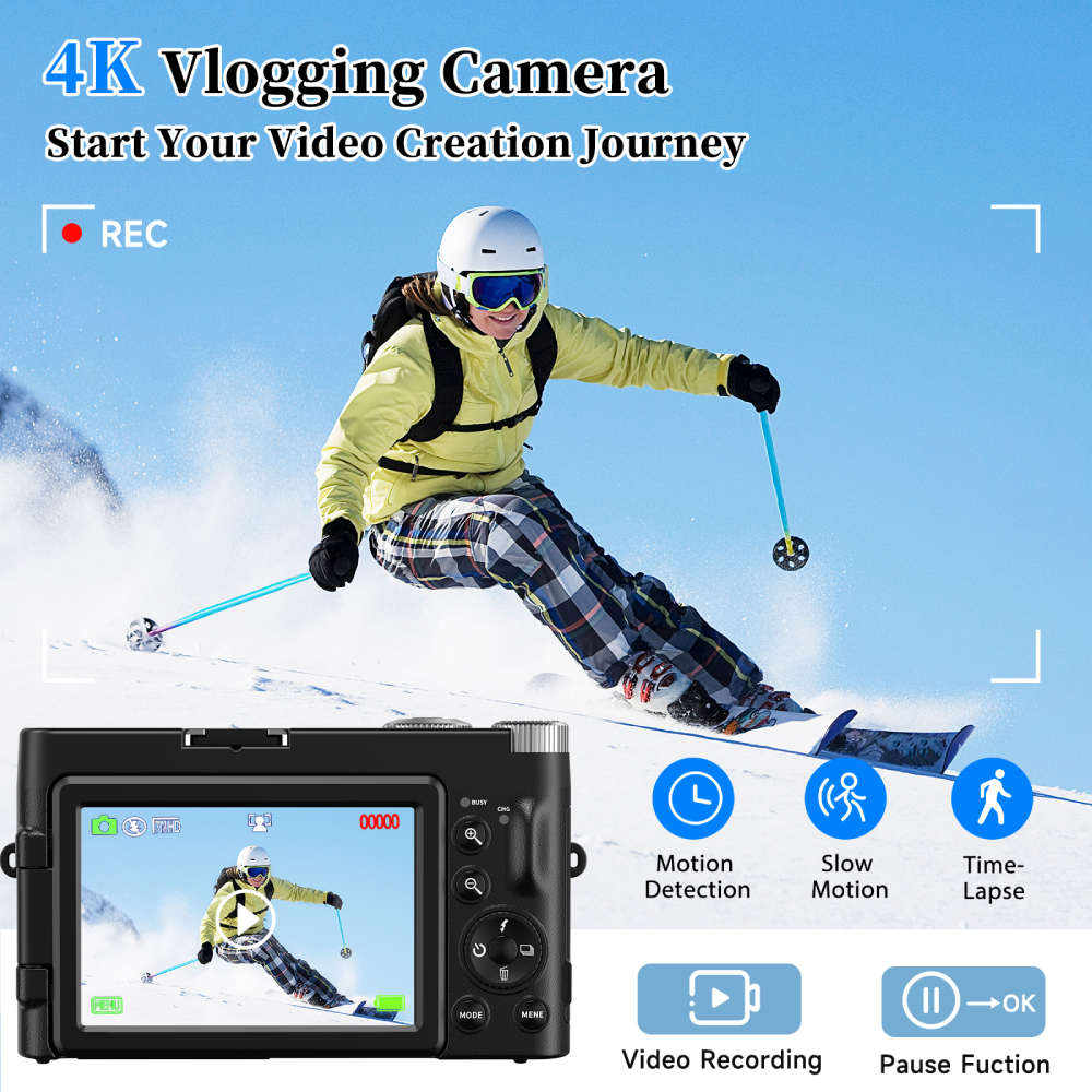 4K 48MP Compact Vlogging Camer - Beauty Makeup News ulasan dan harga