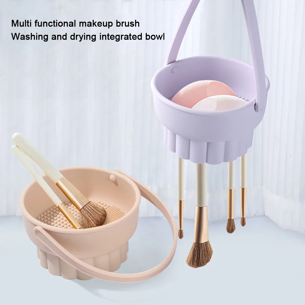 1PC Silicone Washing Bowl Make - Cosmetic Sponge ulasan dan harga
