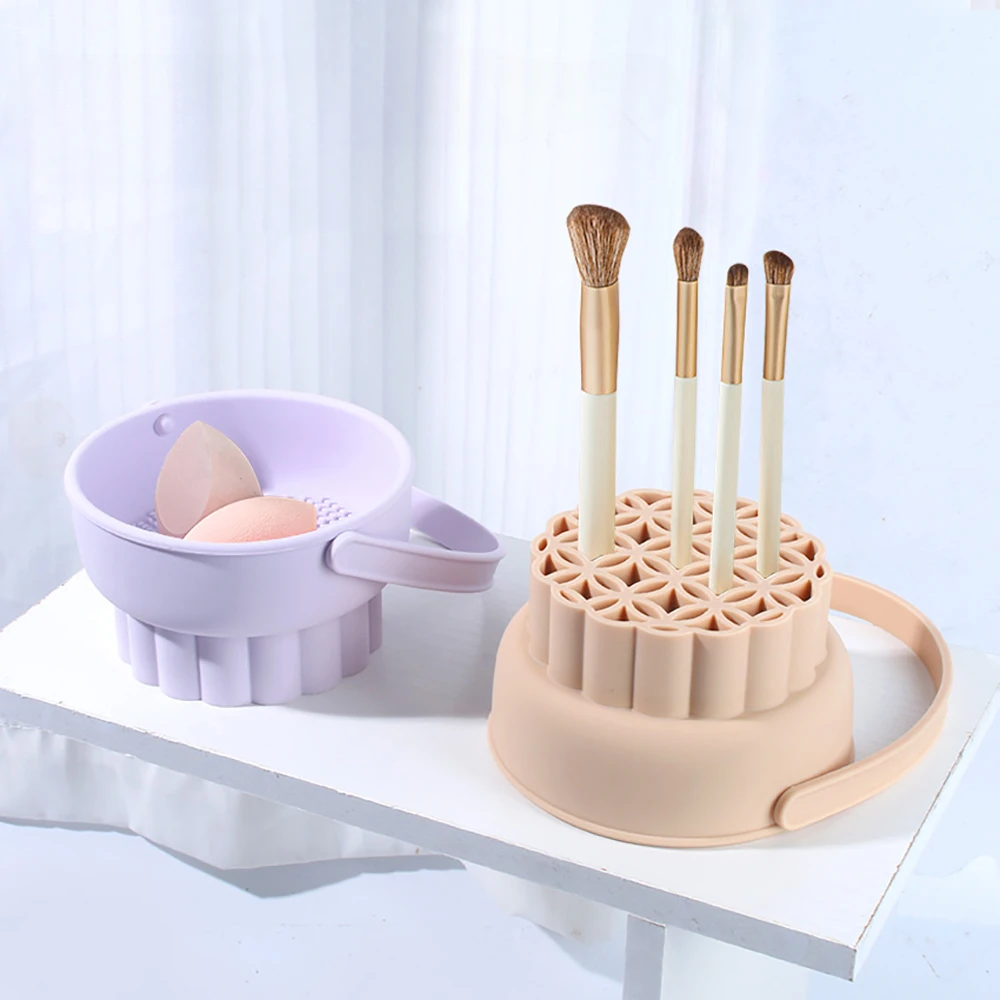 1PC Silicone Washing Bowl Make - Cosmetic Sponge ulasan dan harga