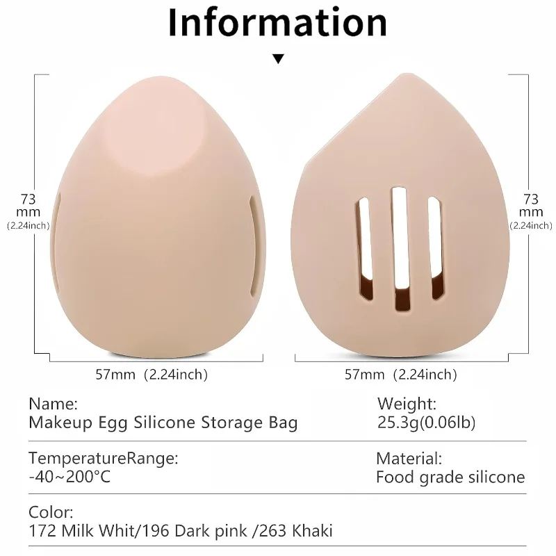Silicone Beauty Egg Breathable - Cosmetic Sponge ulasan dan harga
