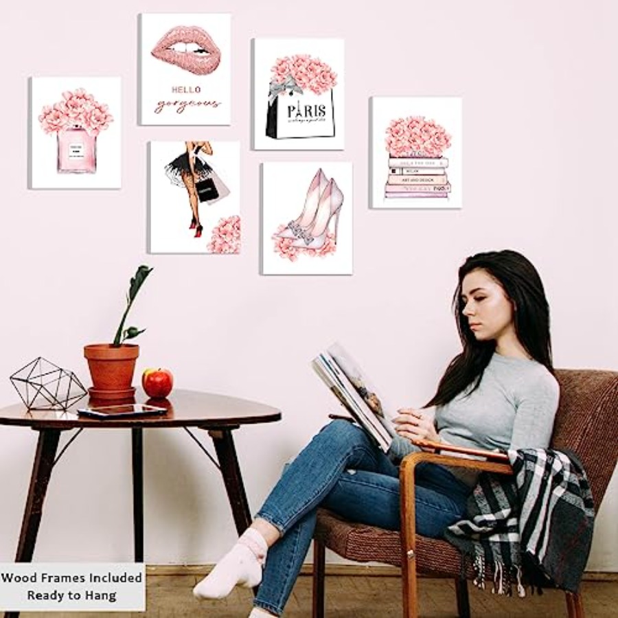 FRAMED Makeup Room Canvas Wall - Beauty Makeup Pictures ulasan dan harga