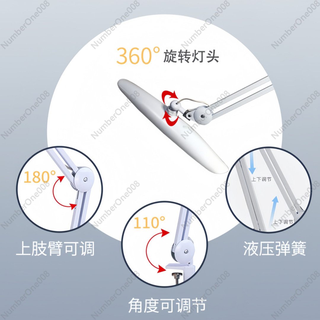 Foldable Desk Lamp Clamp On Ey - Beauty Makeup Light ulasan dan harga