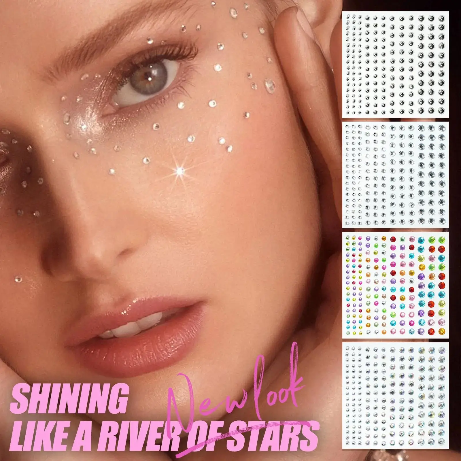 New Laser Face Sticker Eye Mak - Beauty Makeup Pictures ulasan dan harga