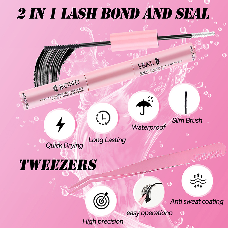 Double Ended Eyelash Bond And  - Waterproof Mascara Wand ulasan dan harga