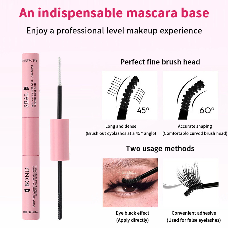 Double Ended Eyelash Bond And  - Waterproof Mascara Wand ulasan dan harga