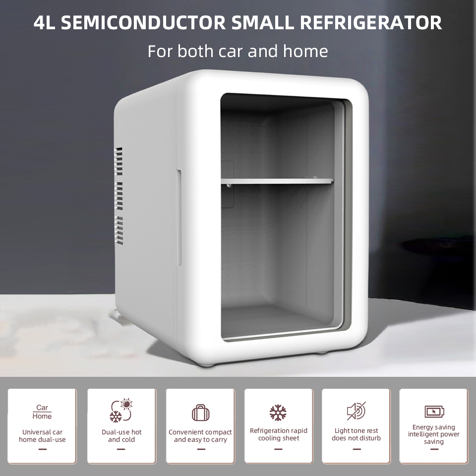 Mini Fridge with Transparent D - Beauty Makeup Fridge ulasan dan harga