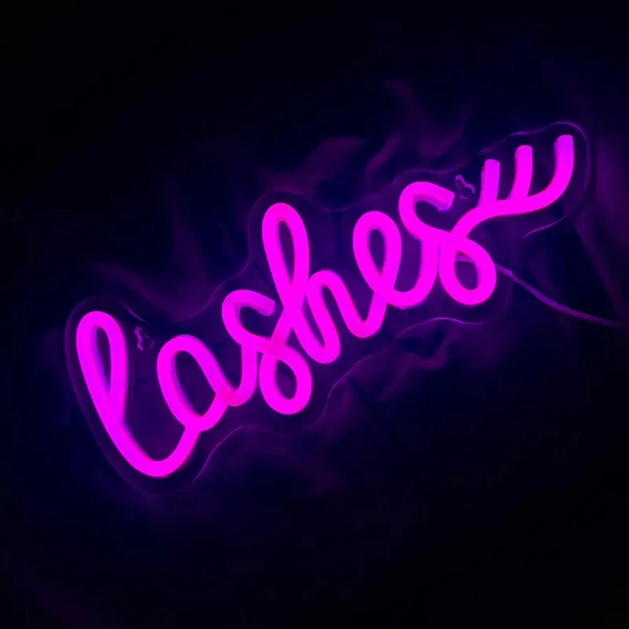 Neon Sign Eyelashes Light Pink - Beauty Makeup Bar ulasan dan harga