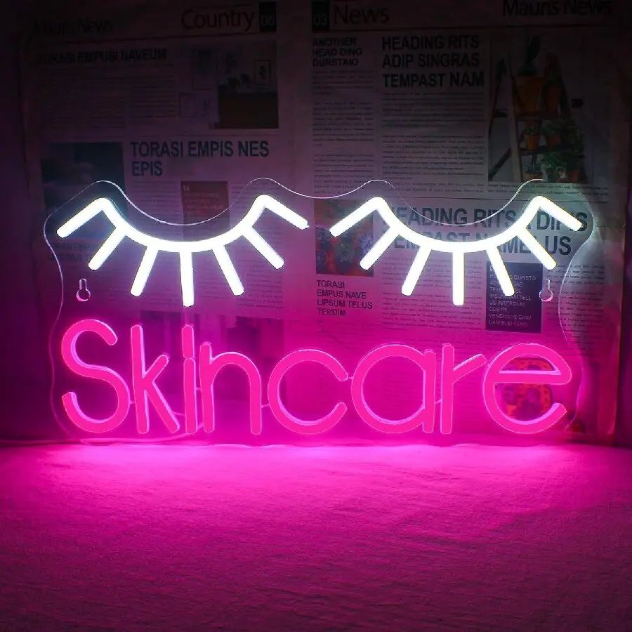 Neon Sign Eyelashes Light Pink - Beauty Makeup Bar ulasan dan harga