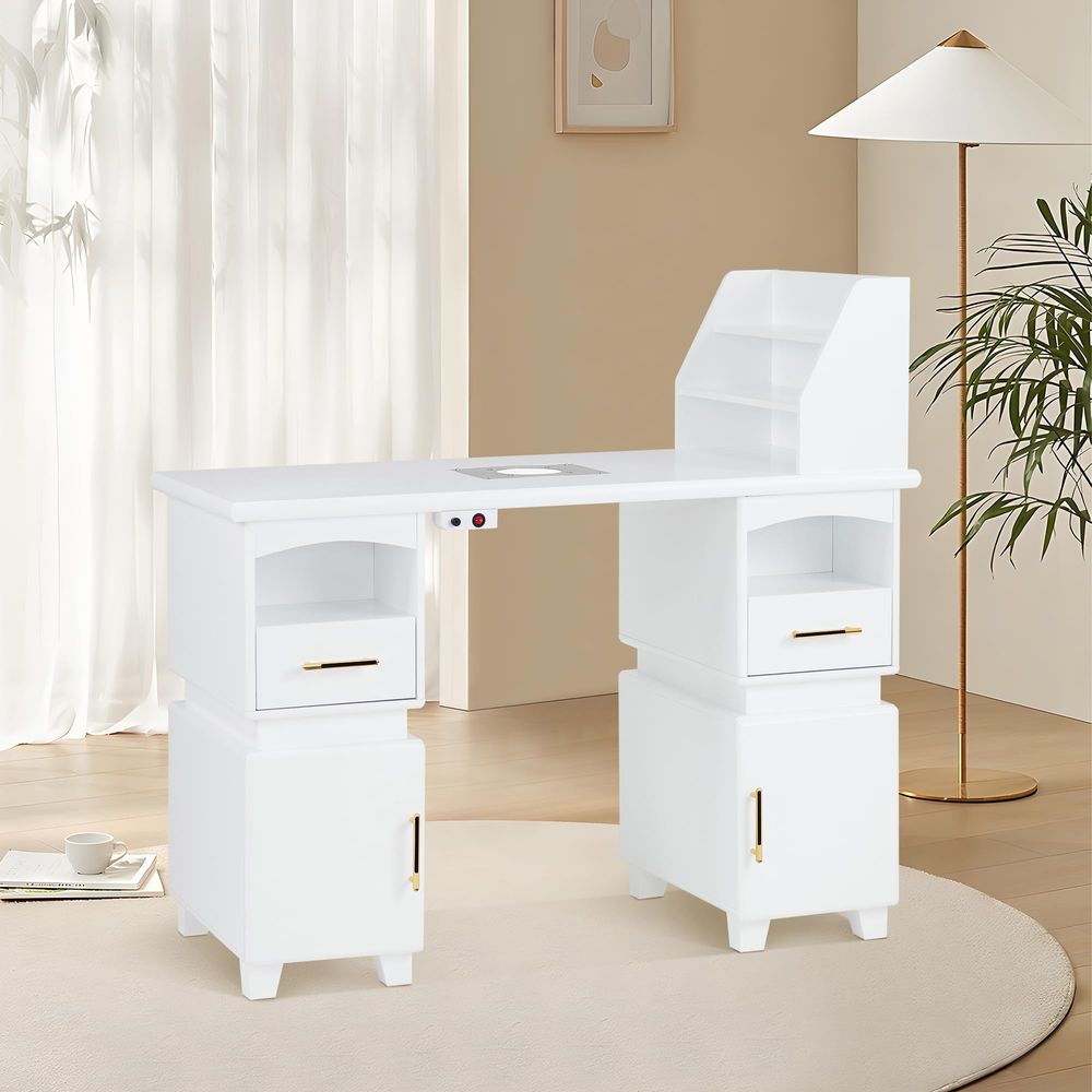 Professional Nail Station Desk - Beauty Makeup Table ulasan dan harga