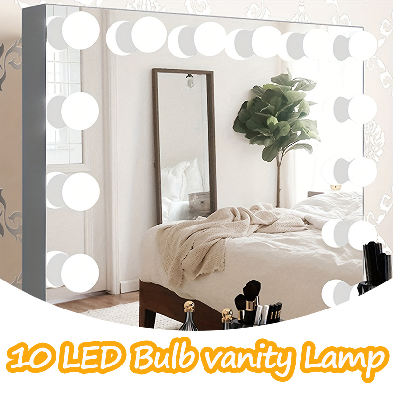 10LED Makeup Mirror Light Bulb - Beauty Makeup Light ulasan dan harga