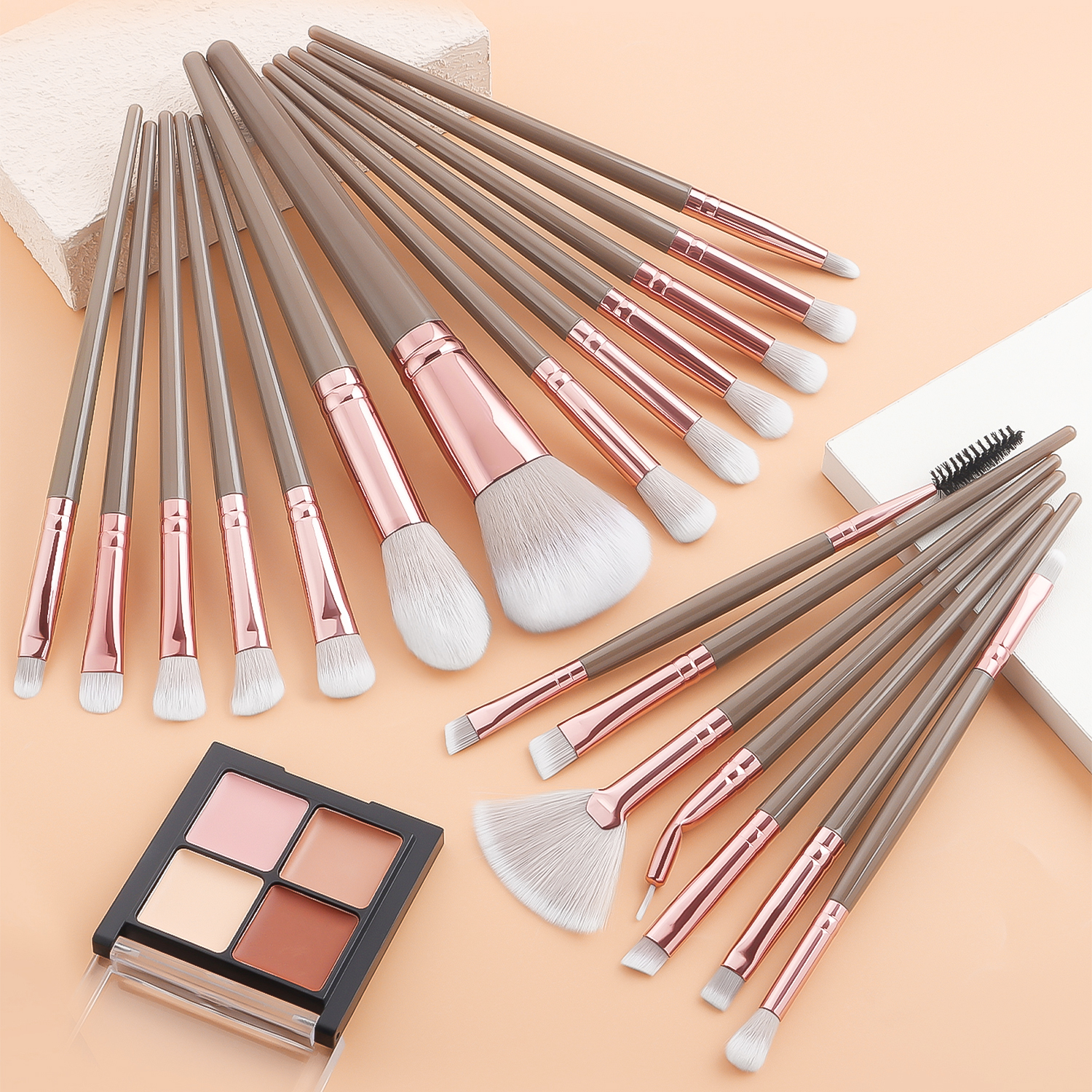 20 makeup brushes+3 round powd - Beauty Makeup News ulasan dan harga