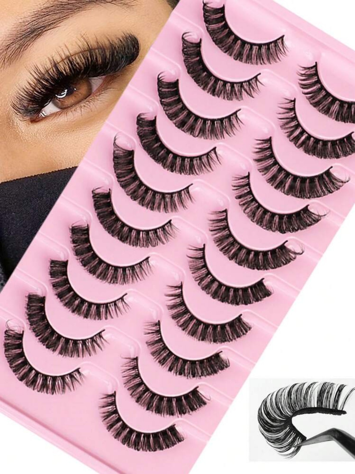 Russian Striped False Eyelashe - Beauty Makeup Design ulasan dan harga