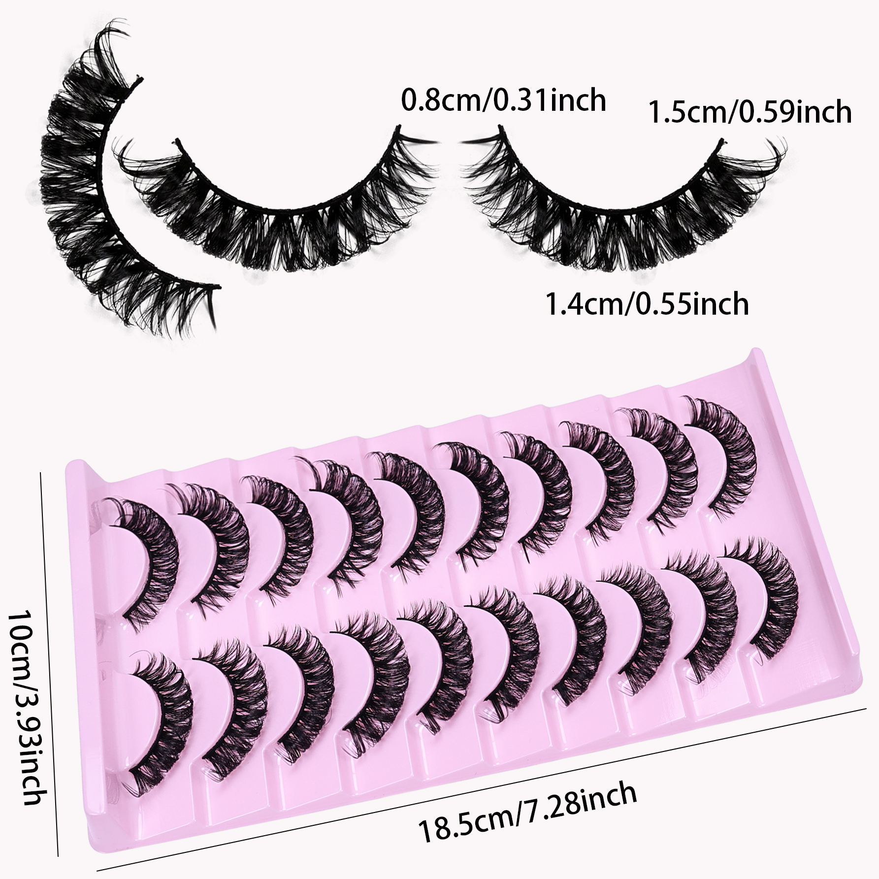 Russian Striped False Eyelashe - Beauty Makeup Design ulasan dan harga
