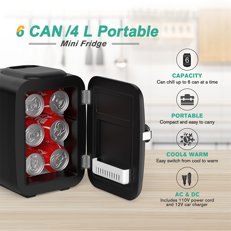 Crownful 4L Mini Fridge 110V 2 - Beauty Makeup Fridge ulasan dan harga