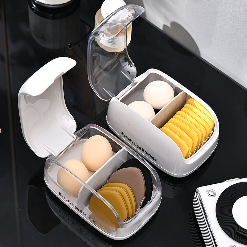 Makeup Sponge Storage Box with - Cosmetic Sponge ulasan dan harga
