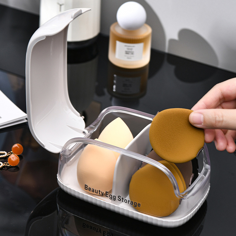 Makeup Sponge Storage Box with - Cosmetic Sponge ulasan dan harga