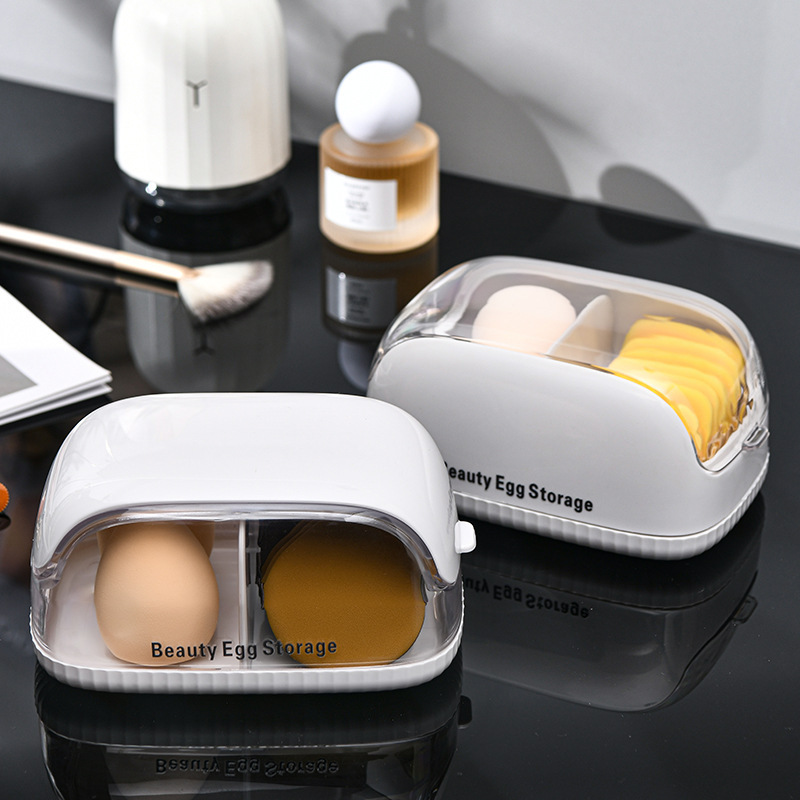 Makeup Sponge Storage Box with - Cosmetic Sponge ulasan dan harga