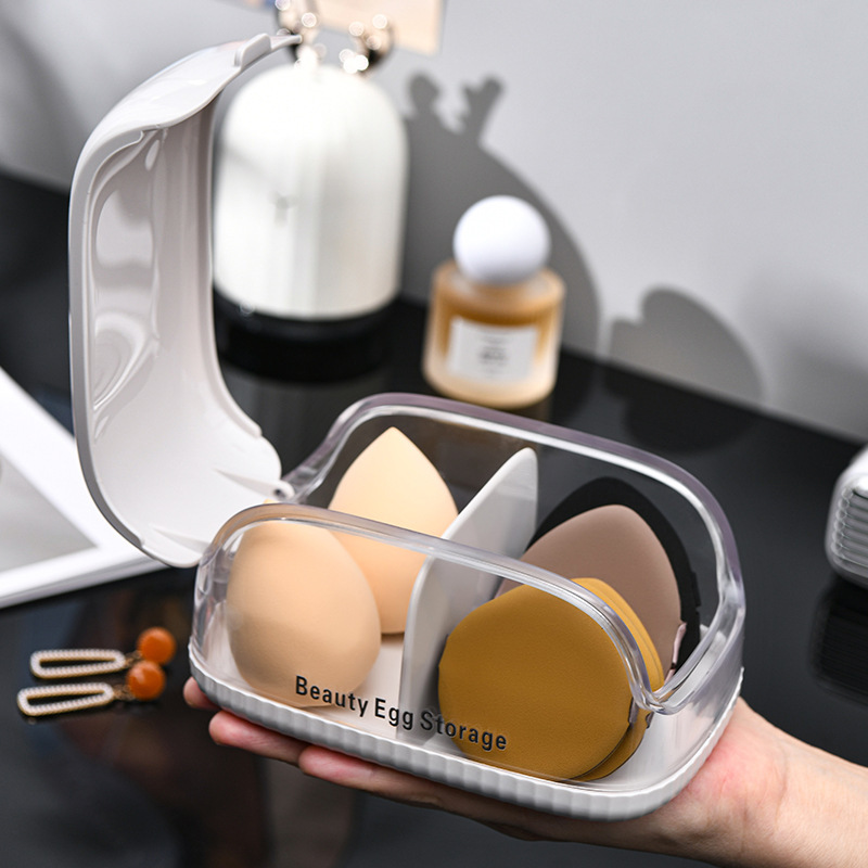 Makeup Sponge Storage Box with - Cosmetic Sponge ulasan dan harga
