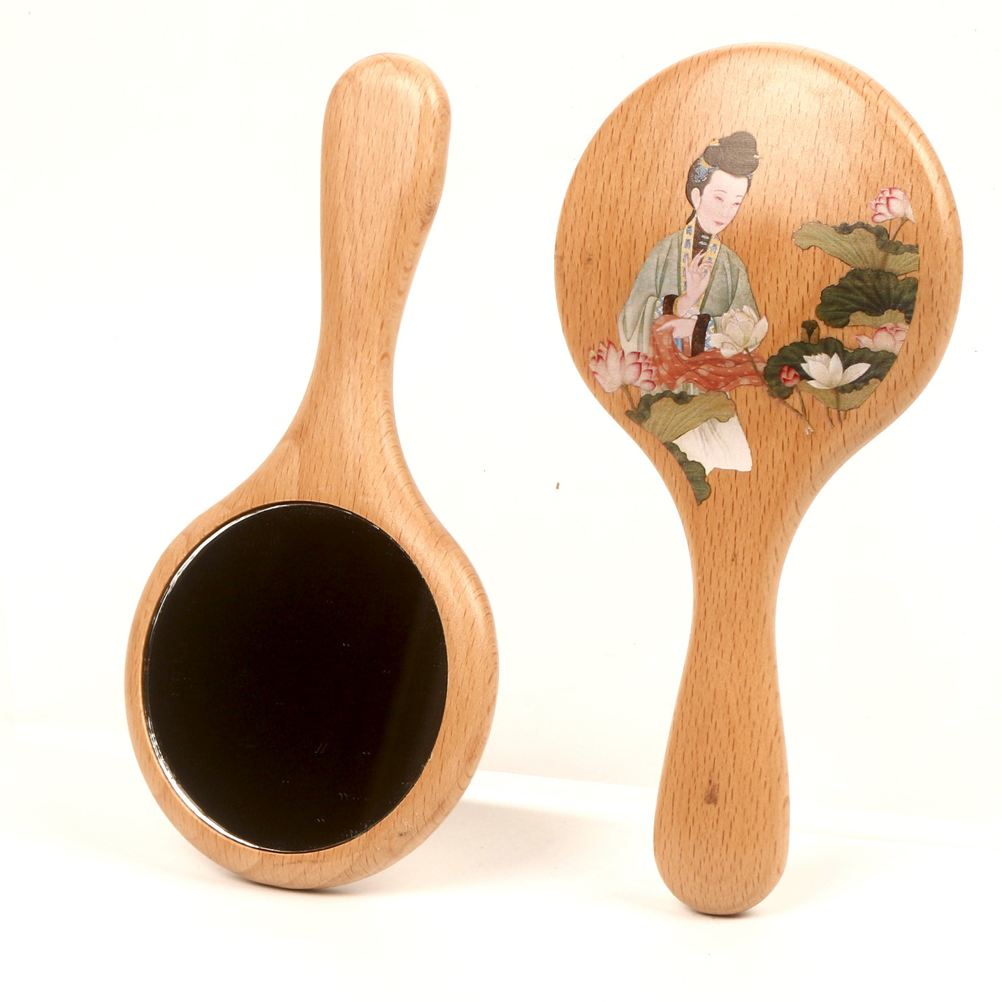 Beech Wood Handle Mirror, Anci - Beauty Makeup Pictures ulasan dan harga