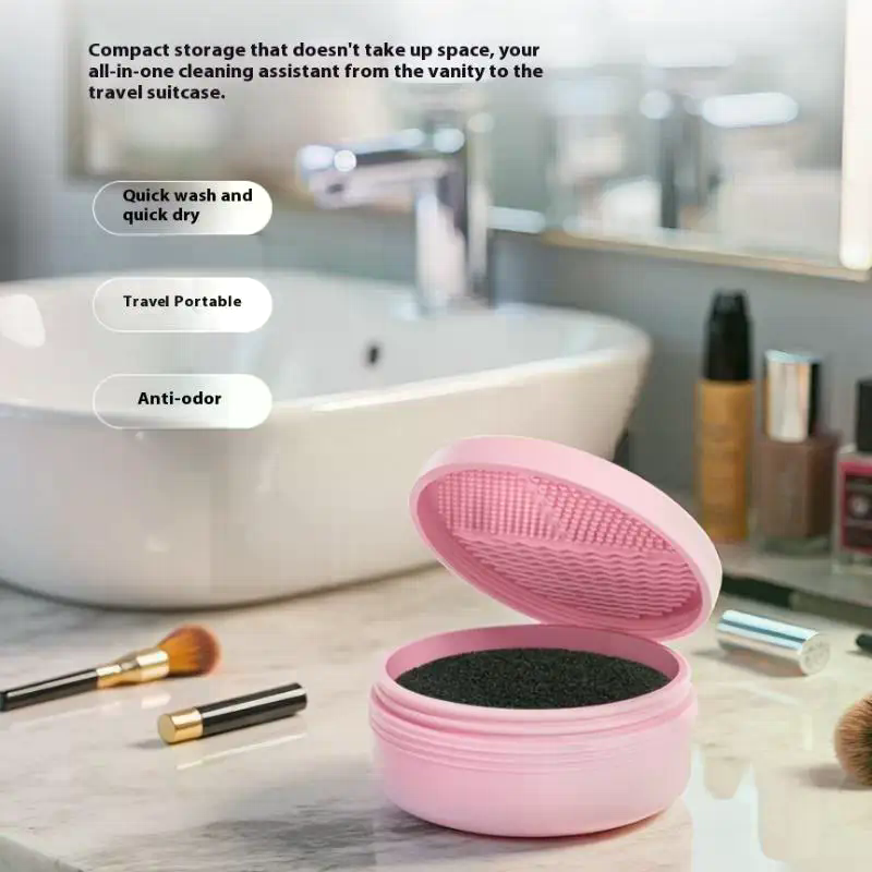 Makeup Brush Cleaning Box Spon - Cosmetic Sponge ulasan dan harga