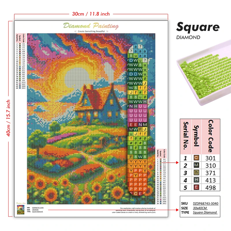 Diamond Painting Featuring a B - Beauty Makeup Design ulasan dan harga