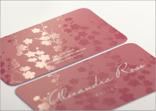 Custom Spot UV Business Cards  - Beauty Makeup Design ulasan dan harga