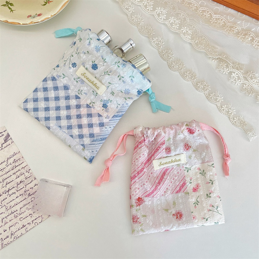 New Floral Storage Drawstring  - Beauty Makeup News ulasan dan harga