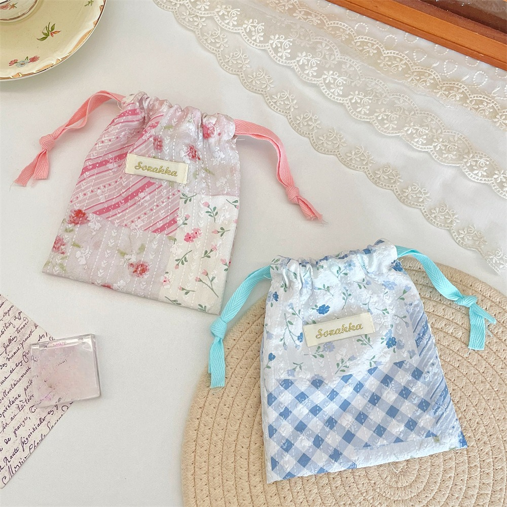 New Floral Storage Drawstring  - Beauty Makeup News ulasan dan harga