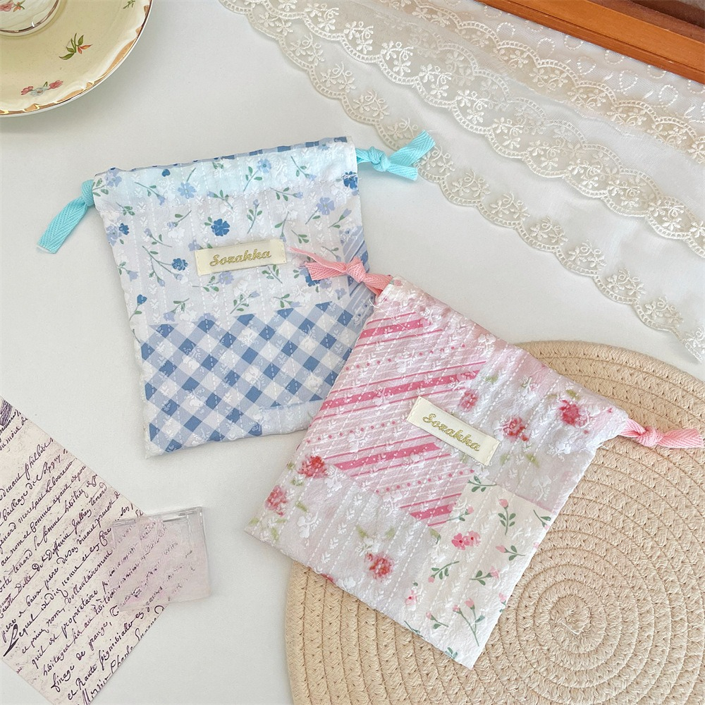 New Floral Storage Drawstring  - Beauty Makeup News ulasan dan harga