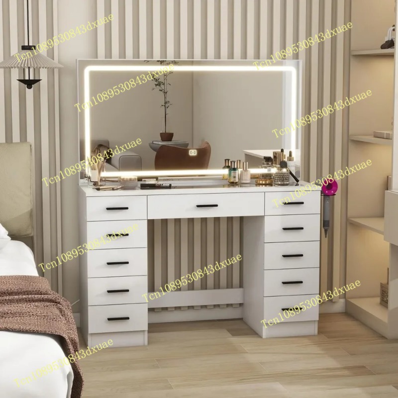 Glass Top Makeup Table with Mi - Beauty Makeup Table ulasan dan harga